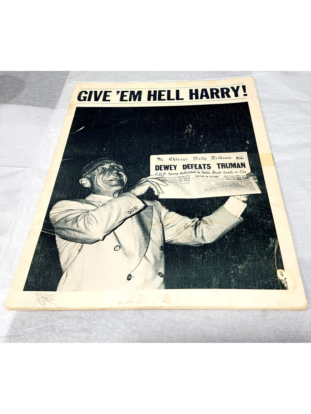 Vintage 1975 Give 'Em Hell Harry Truman Theater Program James Whitmore Play
